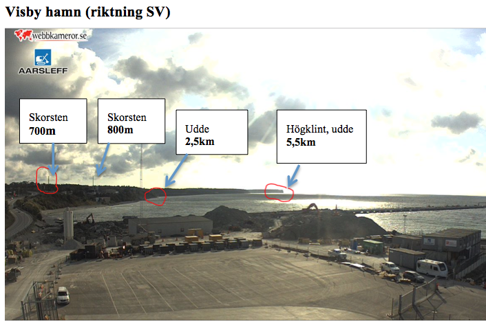 Visby hamn siktmrken